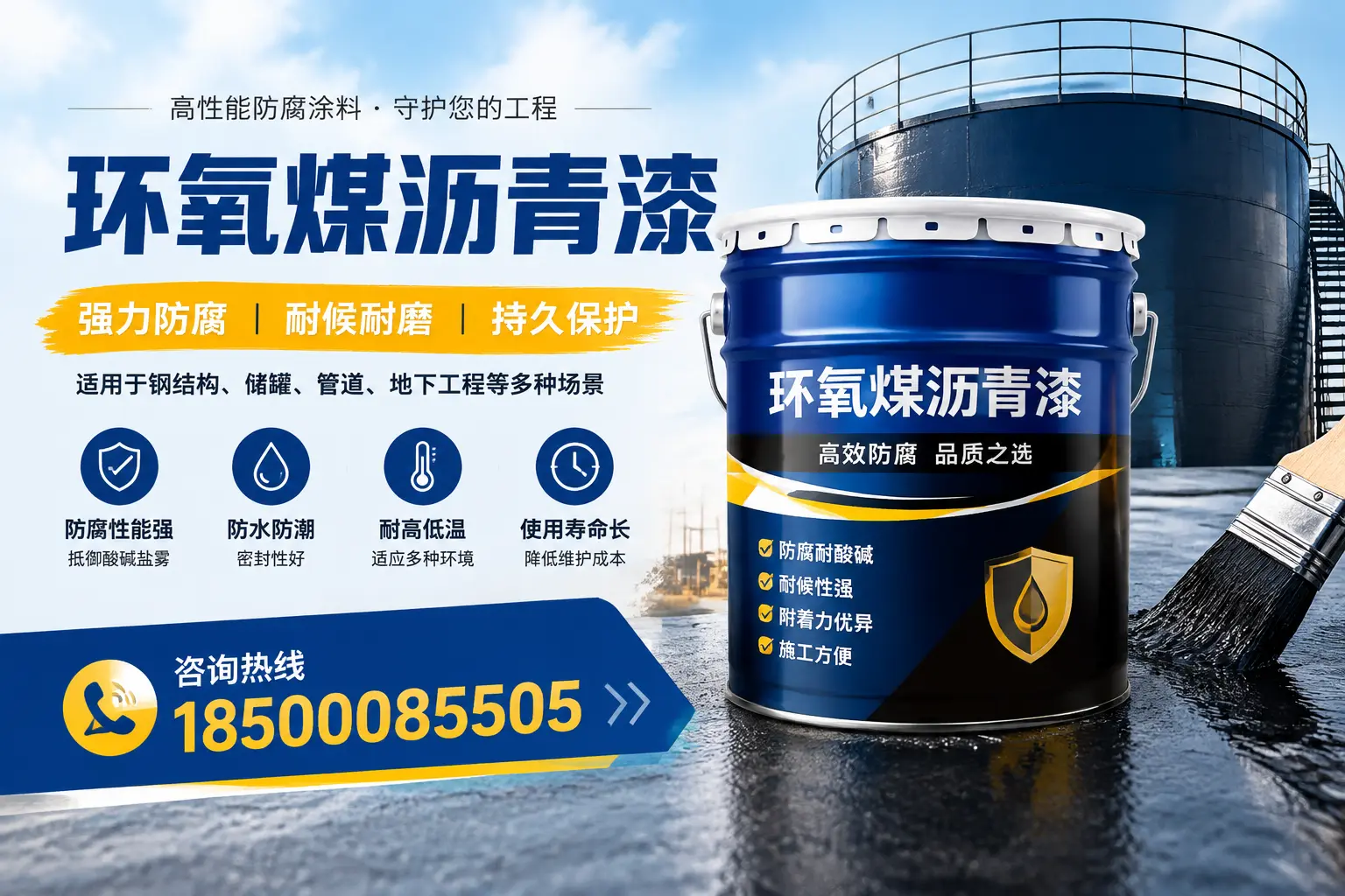 环氧煤沥青漆在工业中的应用，商丘企业的选择